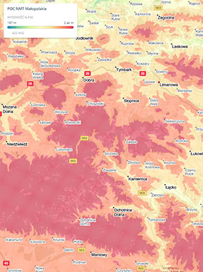 Geomarketing - analiza modelu terenu