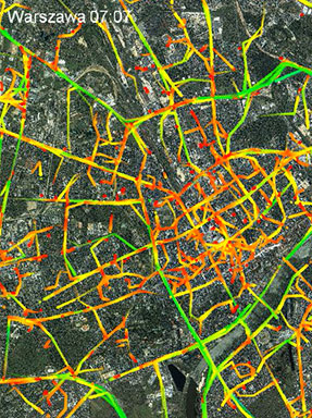 Geomarketing - wizualizacja danych traffic