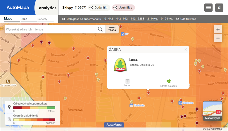 GeoAnalytics analiza biznesowa lokalizacji